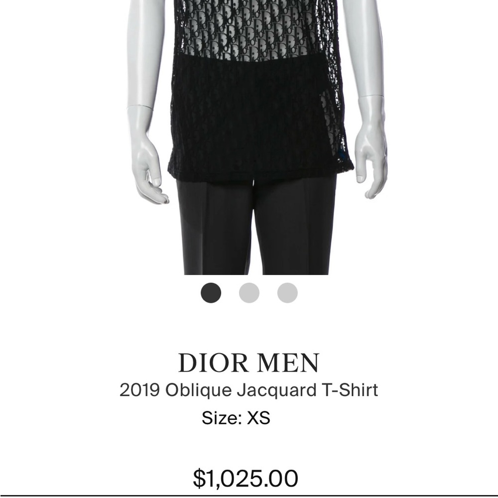 Dior Men 2019 Oblique Jacquard T-Shirt